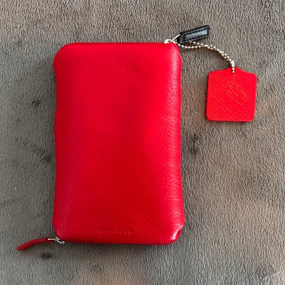 Levenger Double Zip Eyeglass Case  - Red NIB - Picture 2 of 9